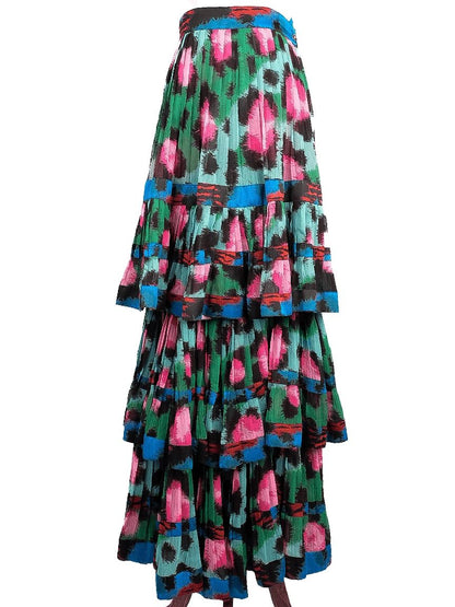 Excellent Kenzo &amp; H&amp;M Green Pleated Outfit Size M