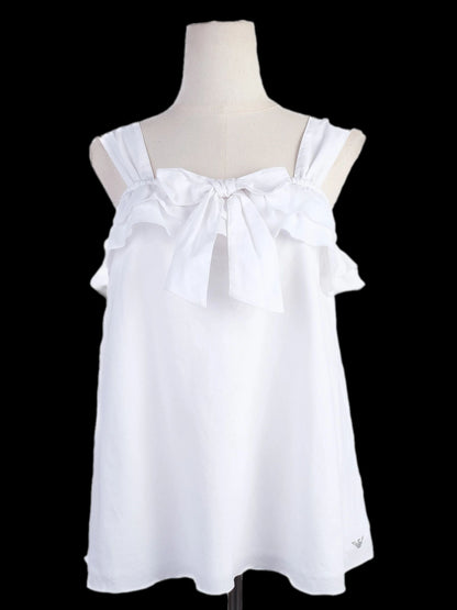 NEW Armani Junior White Cotton Blouse Size 14 for Kids