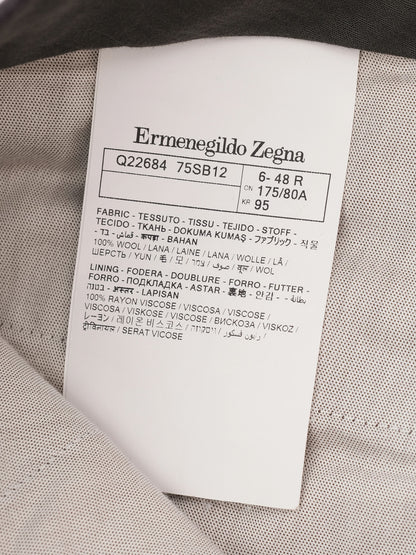 Perfect Ermenegildo Zegna Gray Wool Formal Pants Size M