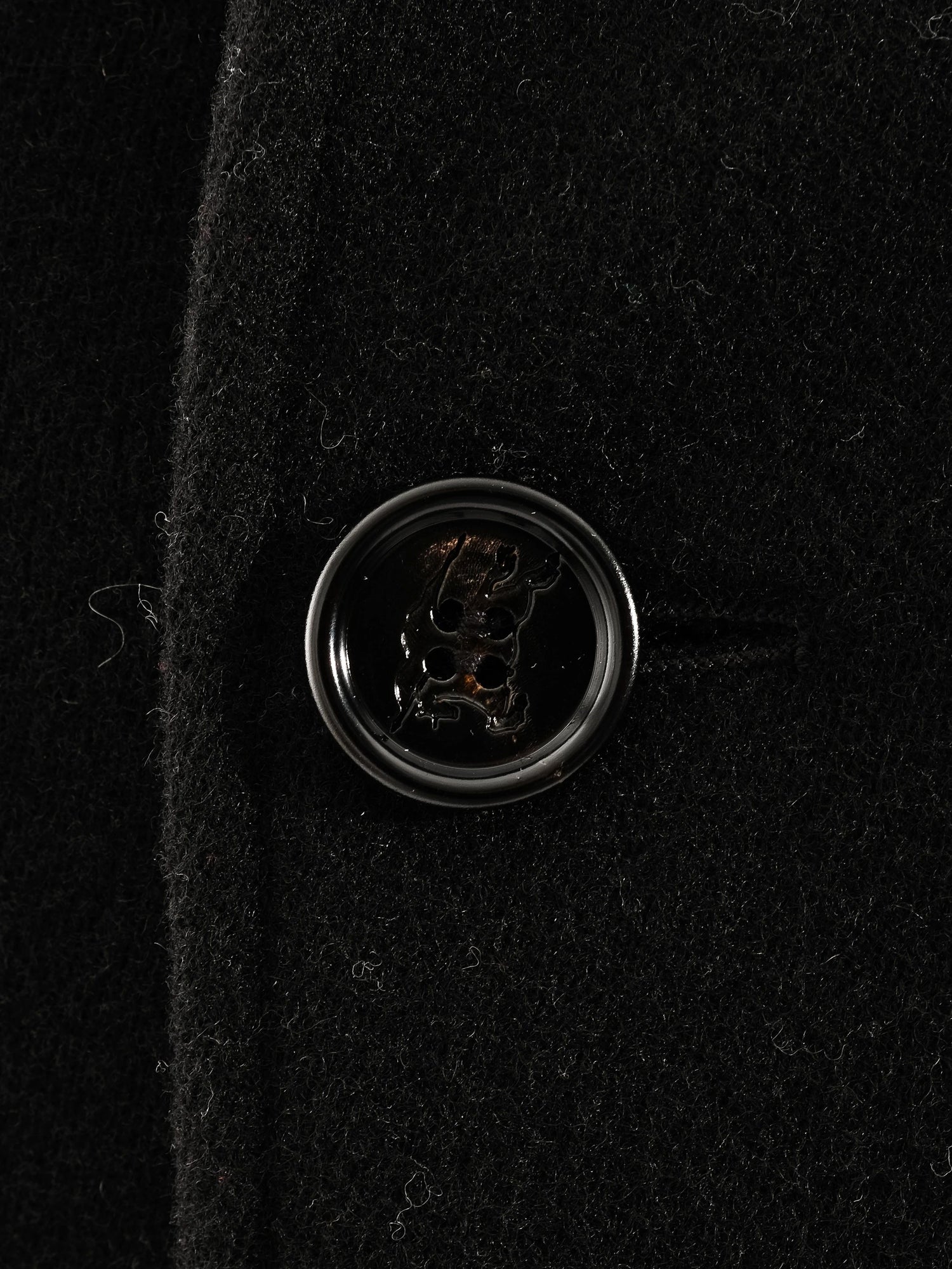 Perfect Burberry Black Wool Long Coat with Belt Size L