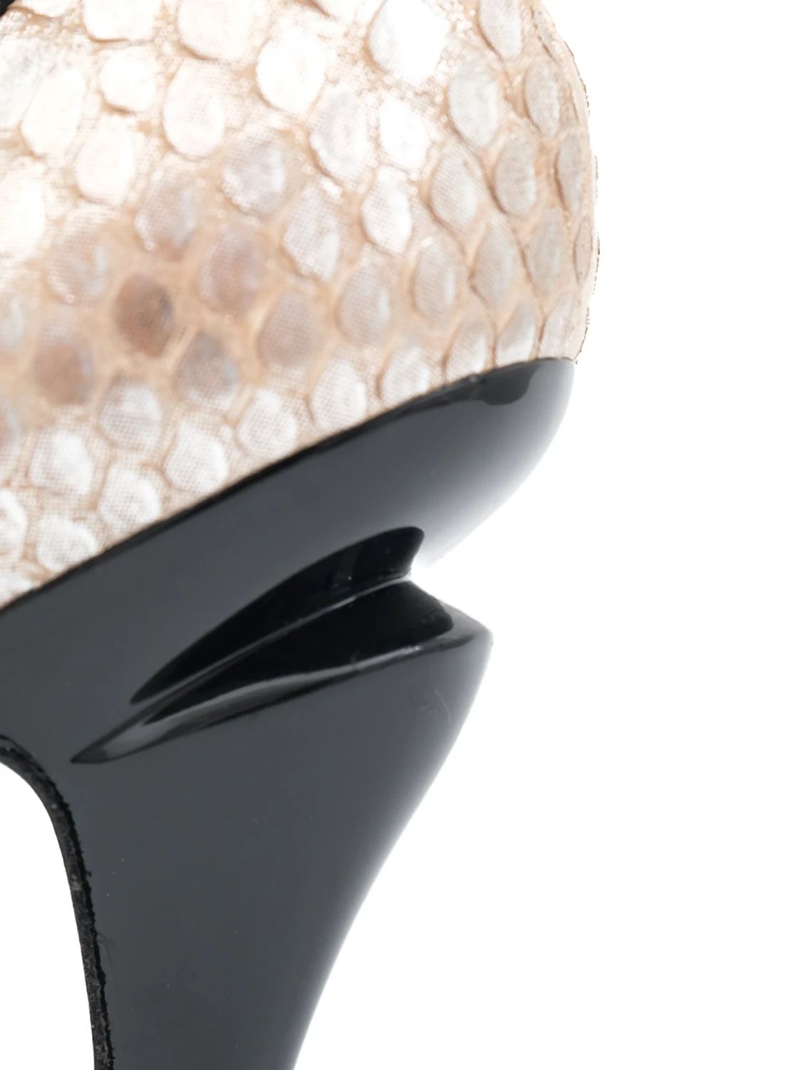 EXCELLENT Chanel Orange Leather High-Heeled Shoes Size 36