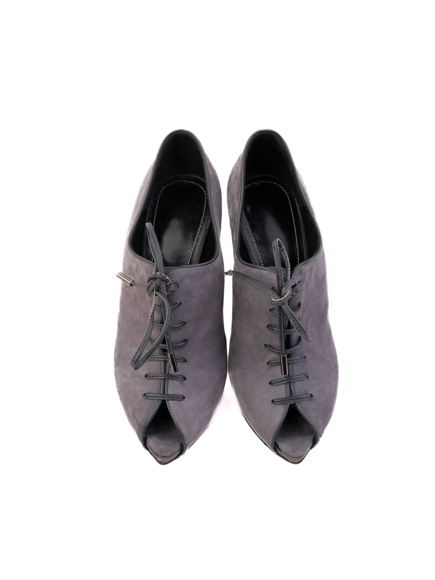 Excellent Nando Muzi Blue Suede High Heeled Shoes Size 38