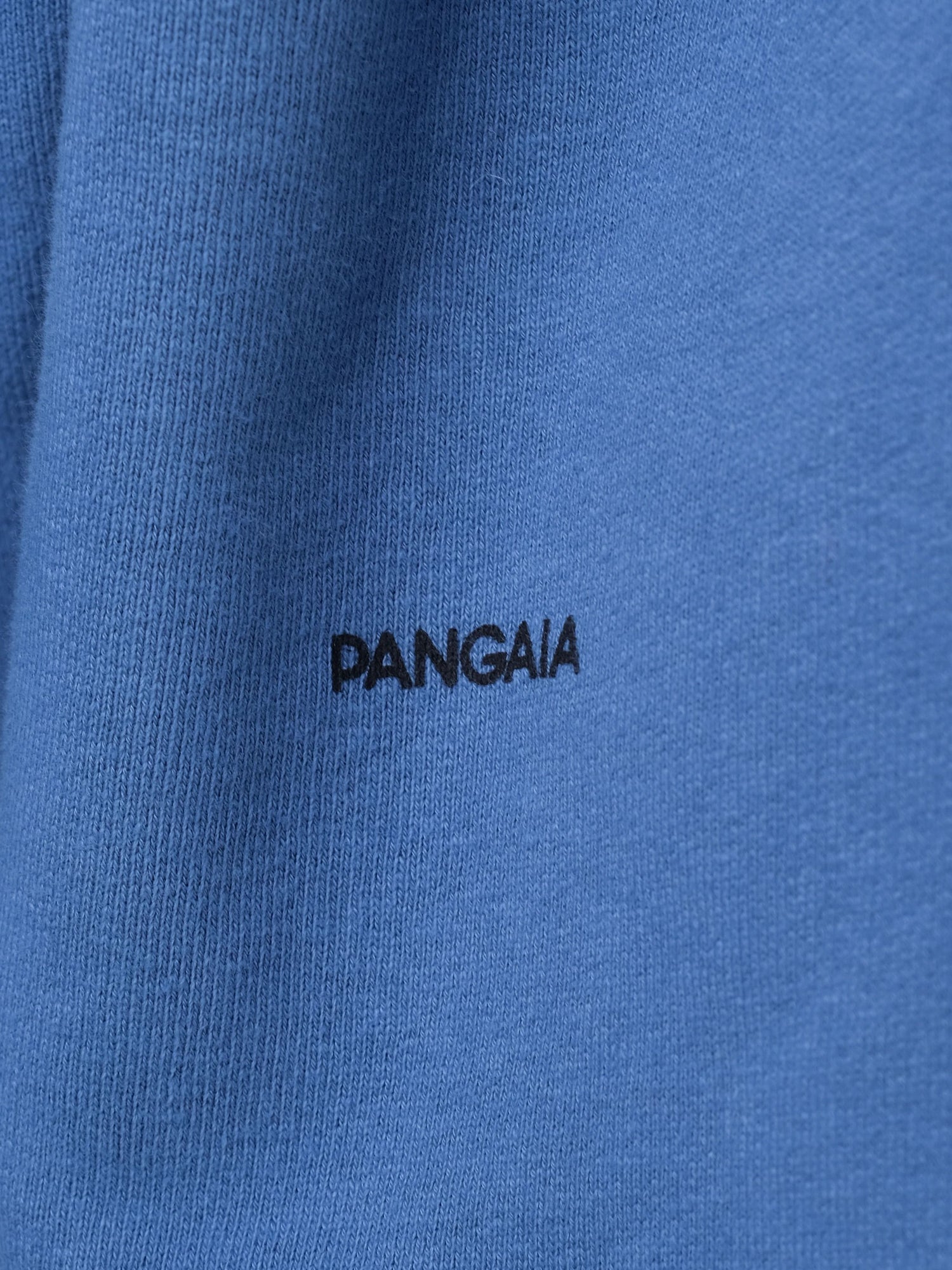 Good Pangaia Blue Cotton Hoodie with Front Pocket Size S