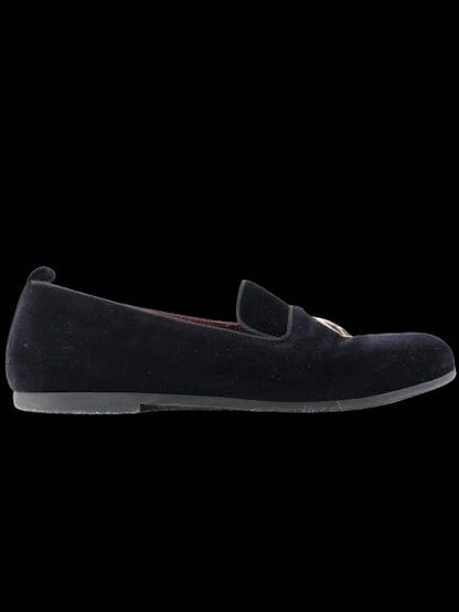Excellent Dolce Gabbana Black Suede Loafers for Kids Size 35