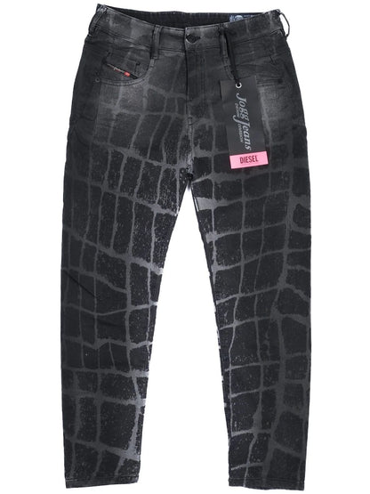 Excellent Diesel Gray Jeans Women Patterned Polyester Size N/A