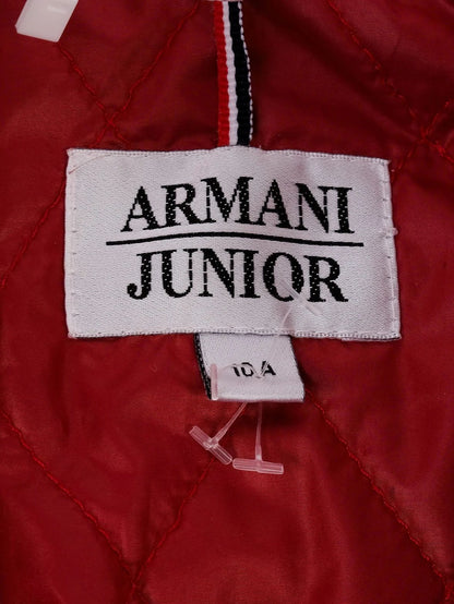 Excellent Armani Junior White Quilted Jacket Size 10 for Kids