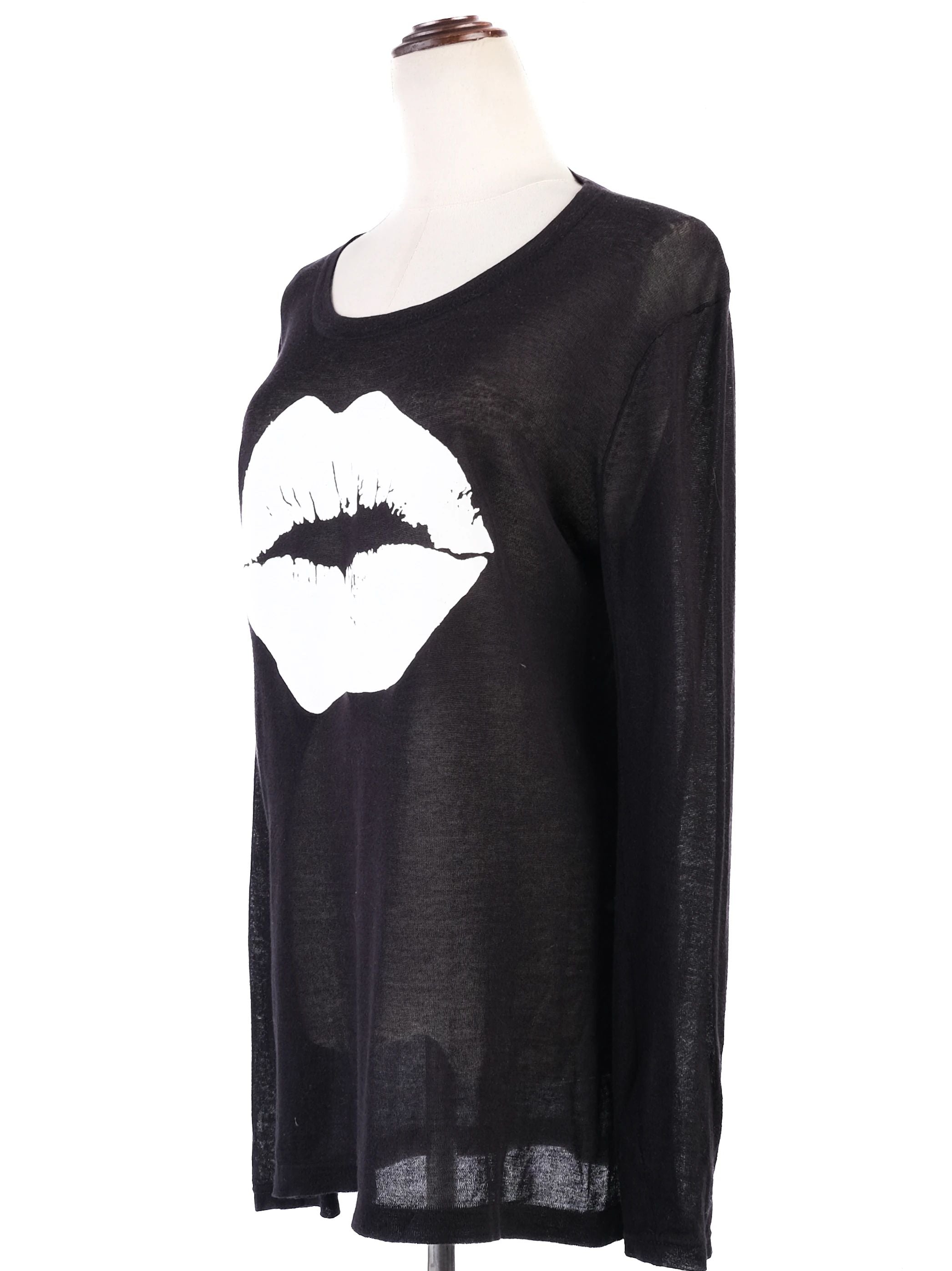 Excellent Markus Lupfer Black Cotton Long Sleeve Shirt Size S