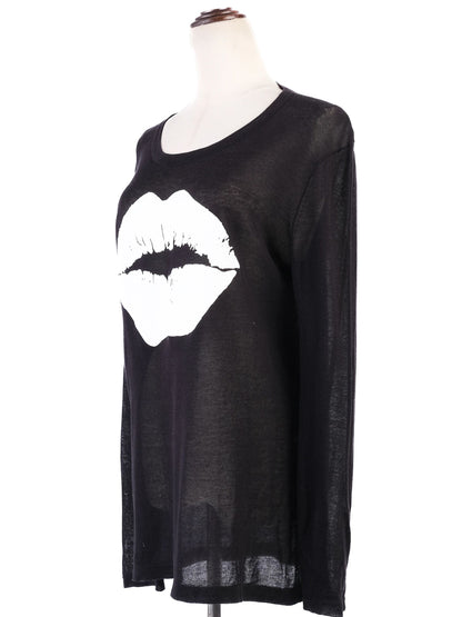 Excellent Markus Lupfer Black Cotton Long Sleeve Shirt Size S