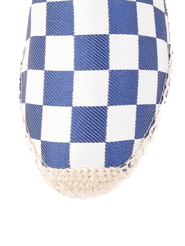 Excellent Marc Jacobs Slip-On Shoes Fabric Blue White Size 37.5