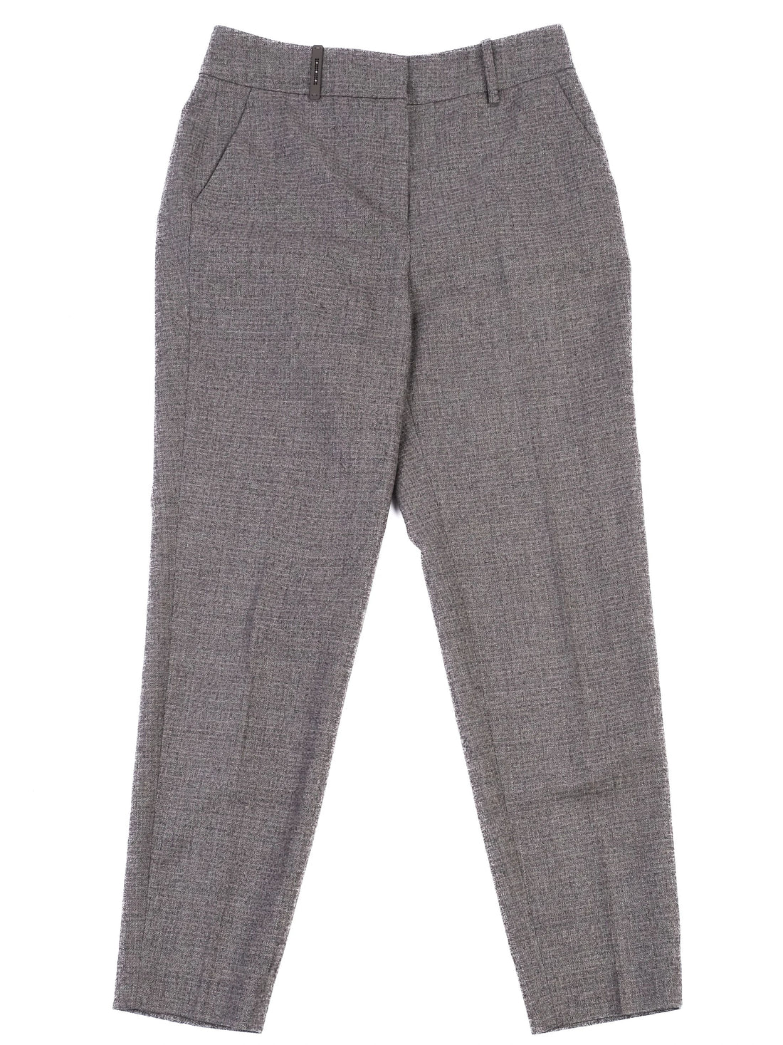 Peserico Gray Wool Pants Size L Excellent Condition Made in Italy