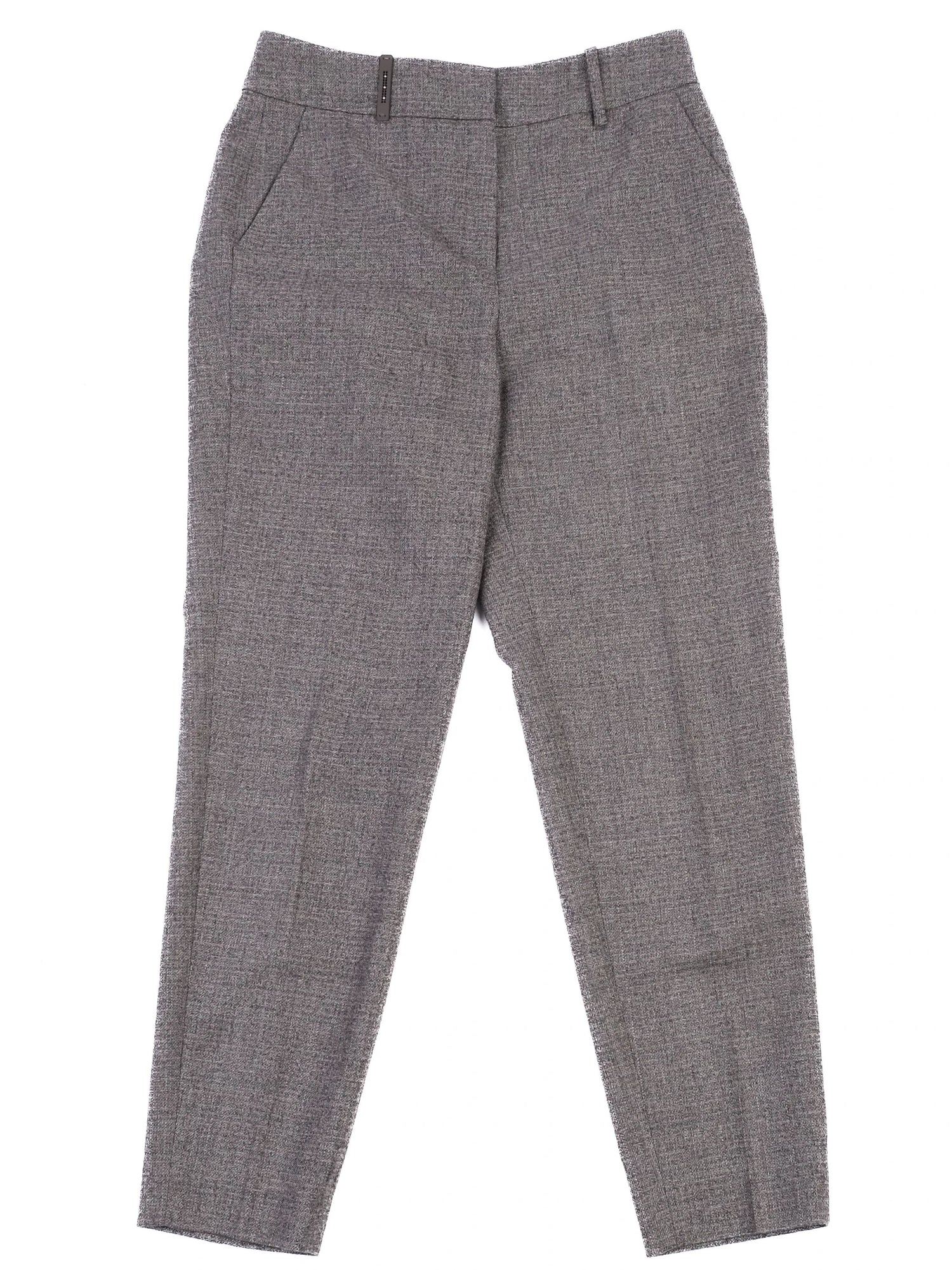 Peserico Gray Wool Pants Size L Excellent Condition Made in Italy