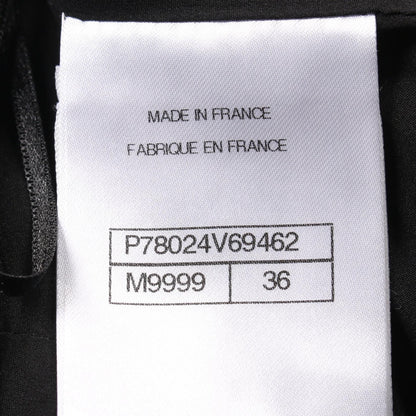 Chanel Black Coco Mark Pants Wool P 78024v 69462