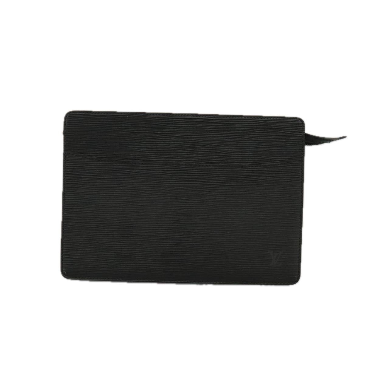 Louis Vuitton Epi Pochette Homme Clutch Bag Black Noir M 52522 Lv Auth