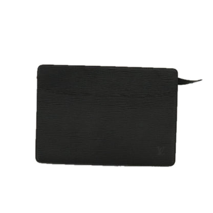 Louis Vuitton Epi Pochette Homme Clutch Bag Black Noir M 52522 Lv Auth