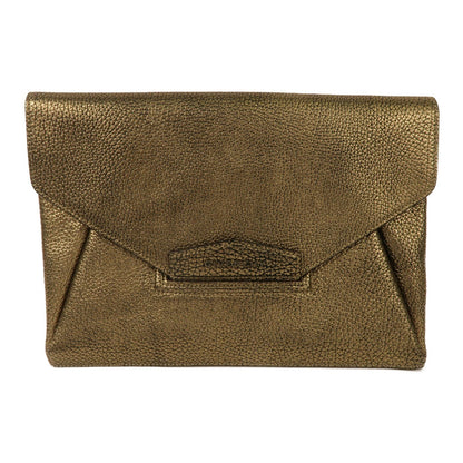 Givenchy Cowhide Leather Clutch Bag Business Bag Clutch Bag Gold Calfskin (cowhide)