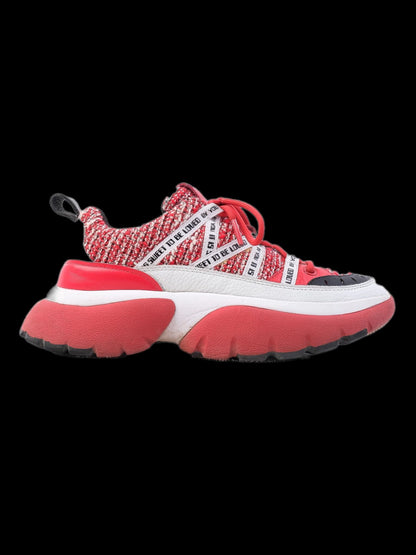 Excellent Maje Red and White Chunky Sneakers Women&