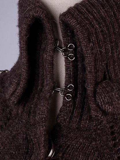 Excellent Liu Jeans Orange Wool Coat Size S with High Collar