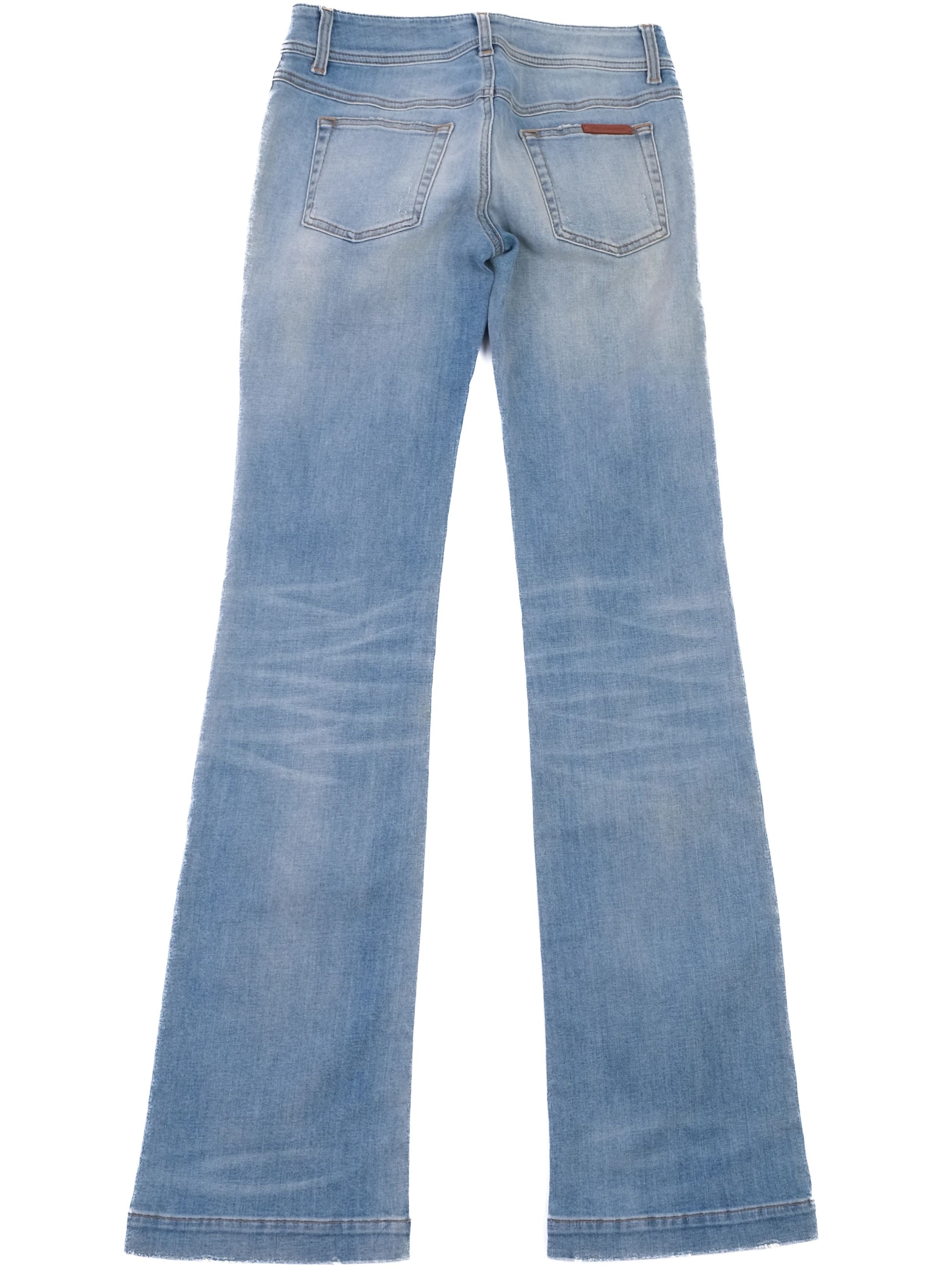 NEW Dolce Gabbana Flared Light Blue Jeans Size M Denim Fit COOL
