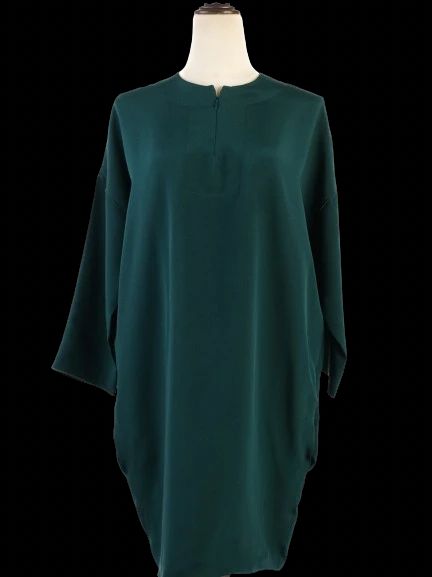 Celine Green Silk Dress Size M Excellent Condition WomenÕs Fashion