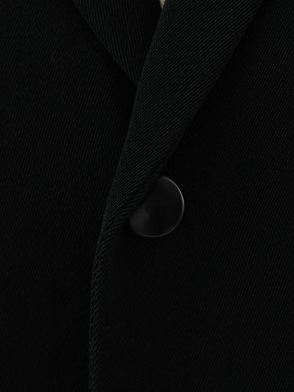 Excellent Jean-Paul Gaultier Black Wool Blazer Size XL for Women