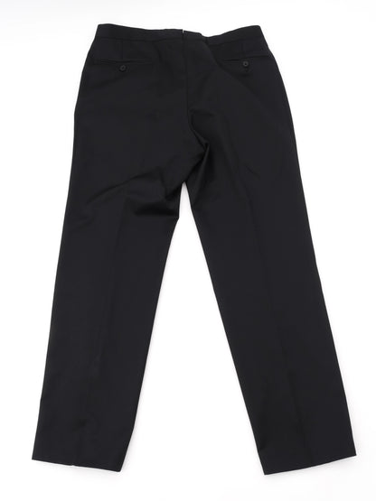 Perfect Ermenegildo Zegna Black Wool Suit Size XL for Men