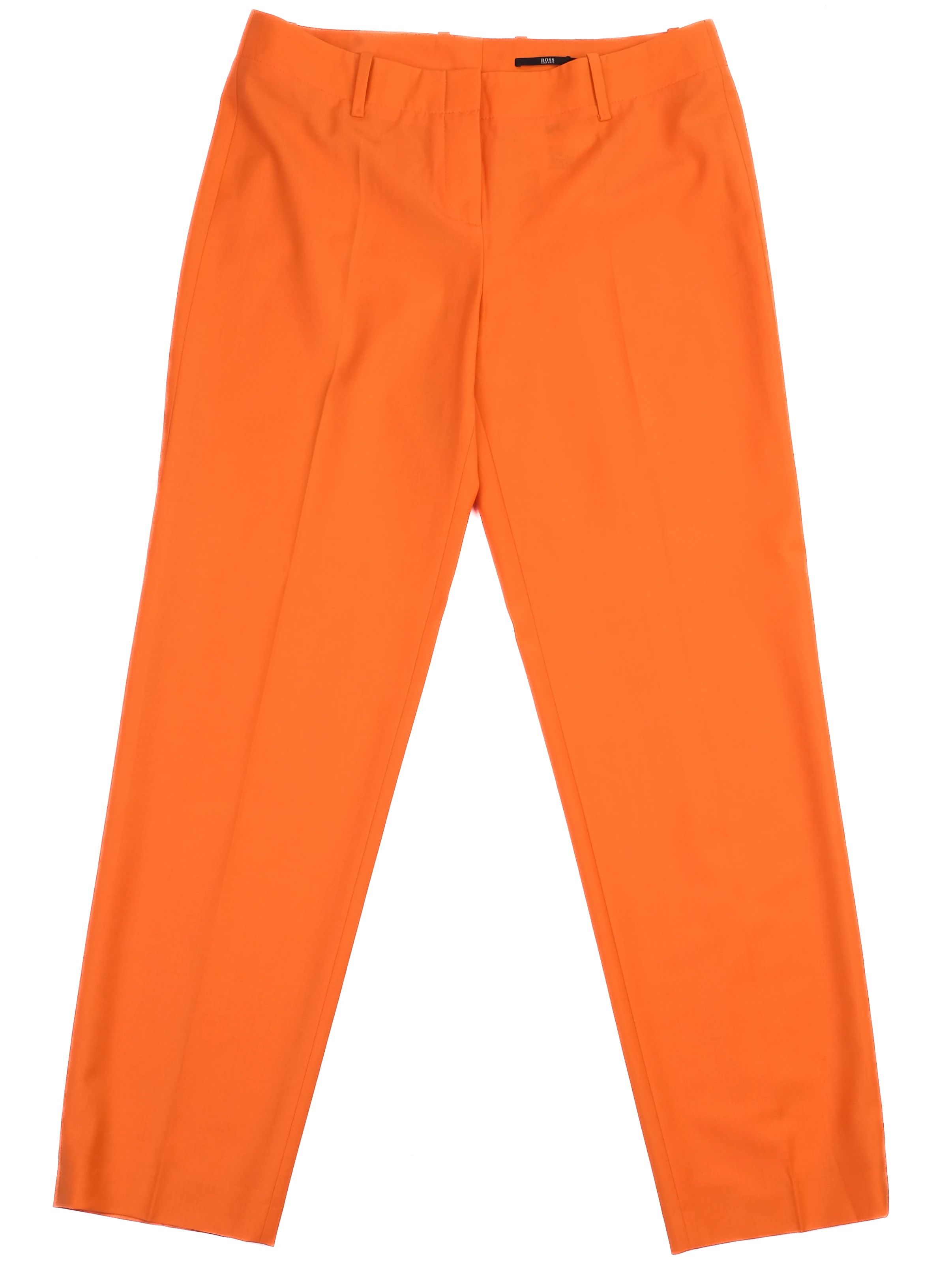 Excellent Hugo Boss Orange Wool Pants Women Size L