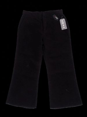 NEW Ikks Black Flared Pants for Kids Size 12 Cotton