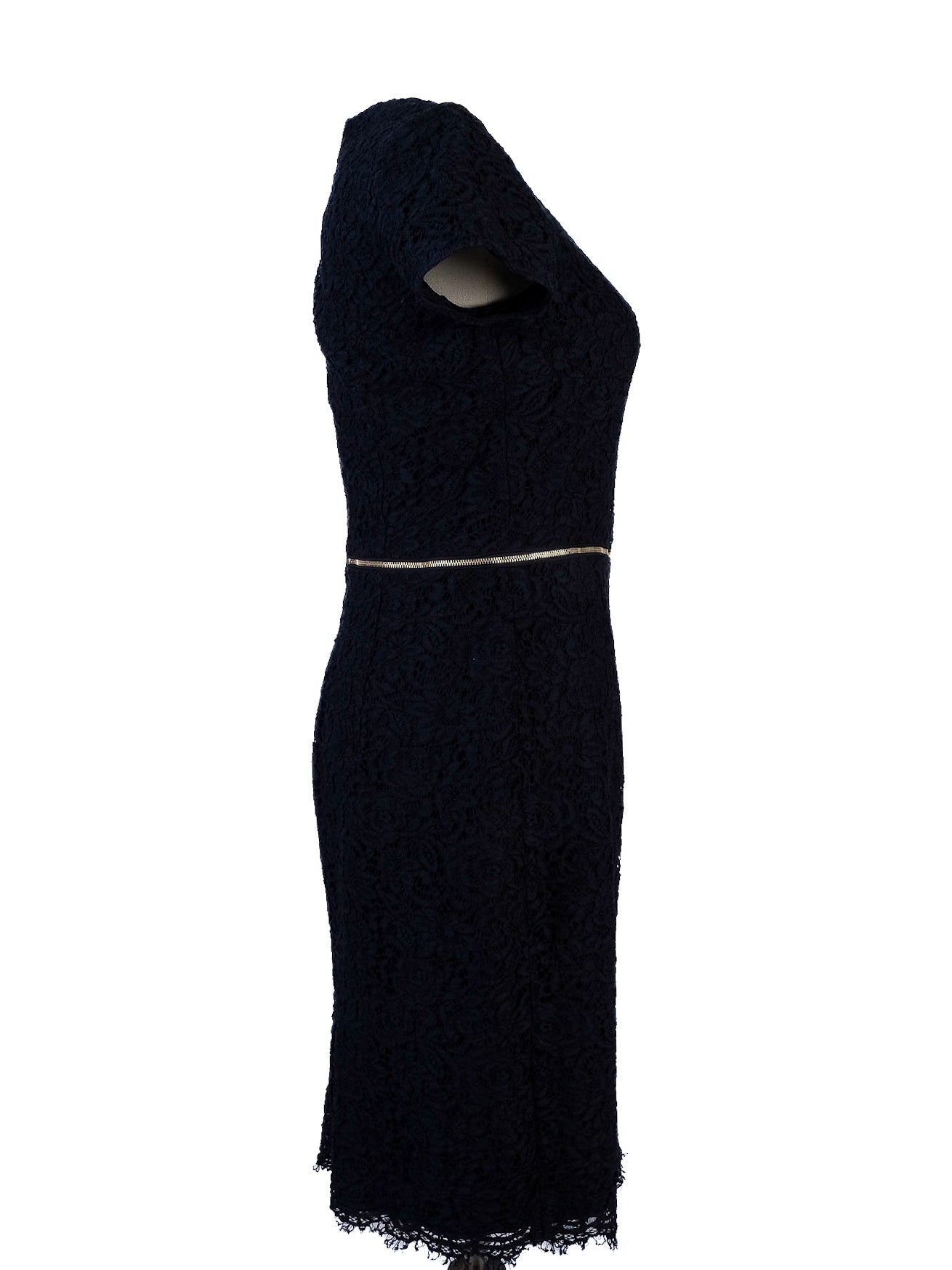 Excellent Burberry Blue Lace Dress Women&