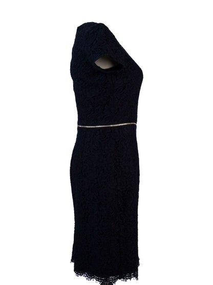 Excellent Burberry Blue Lace Dress Women&