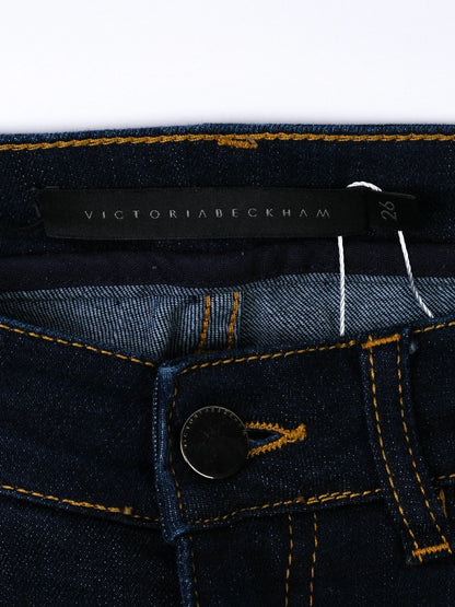 Excellent Victoria Beckham Blue Cotton Dress Size S