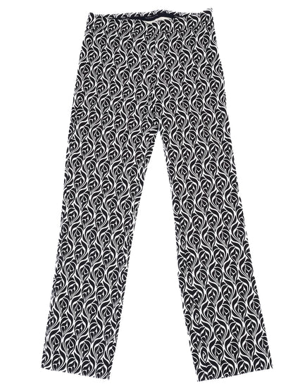 Excellent Max Mara Sleeveless Black and White Patterned Dress Women