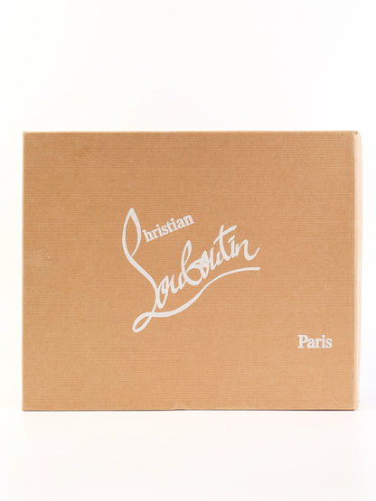 Christian Louboutin Black Leather High-Heeled Platform Pumps Size 38