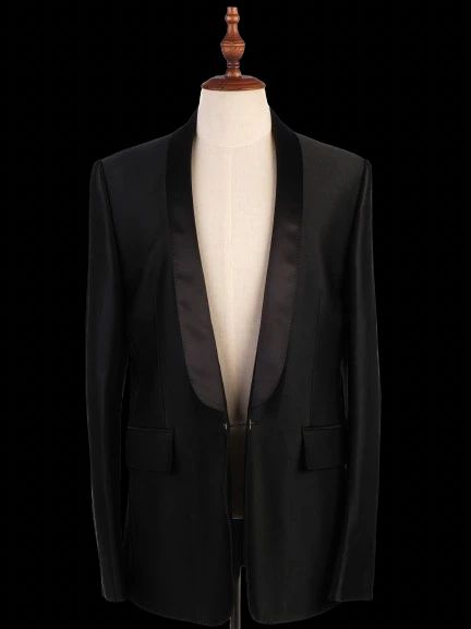 Excellent Bikkembergs Black Tuxedo Jacket Satin Lapels Size L