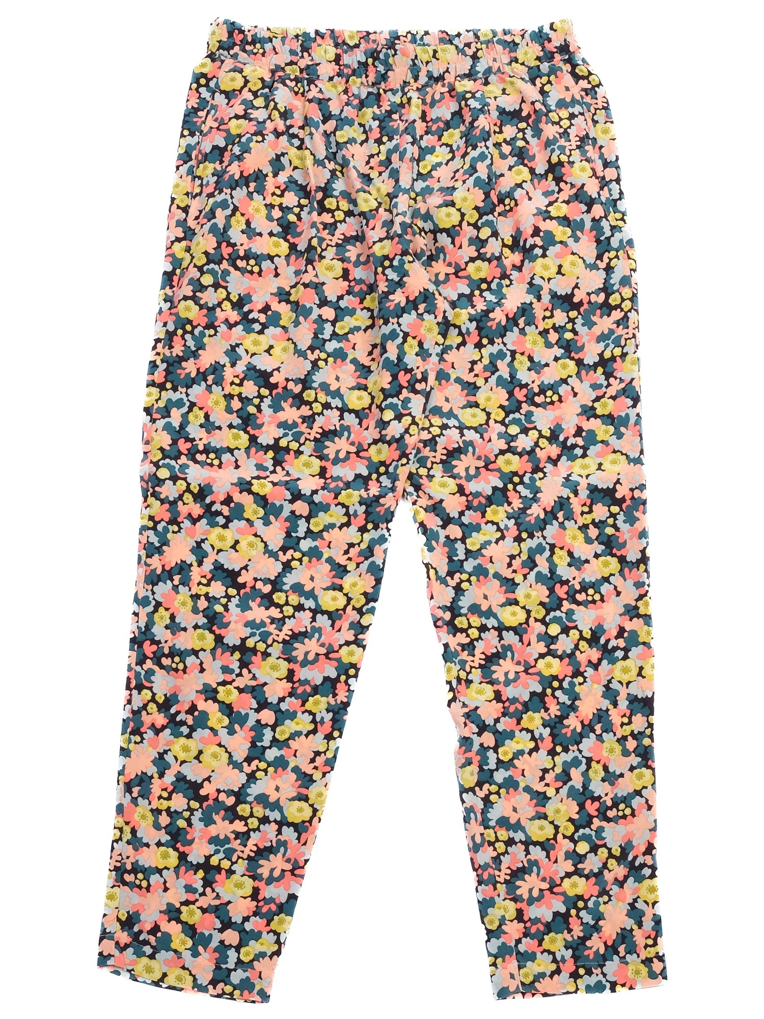 Weekend MaxMara Floral Silk Pants XS Combined Colors Excellent