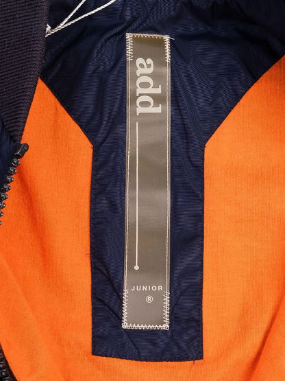 Excellent ADD Navy Blue Nylon Kids Jacket Size 10 with Zippered Pocket