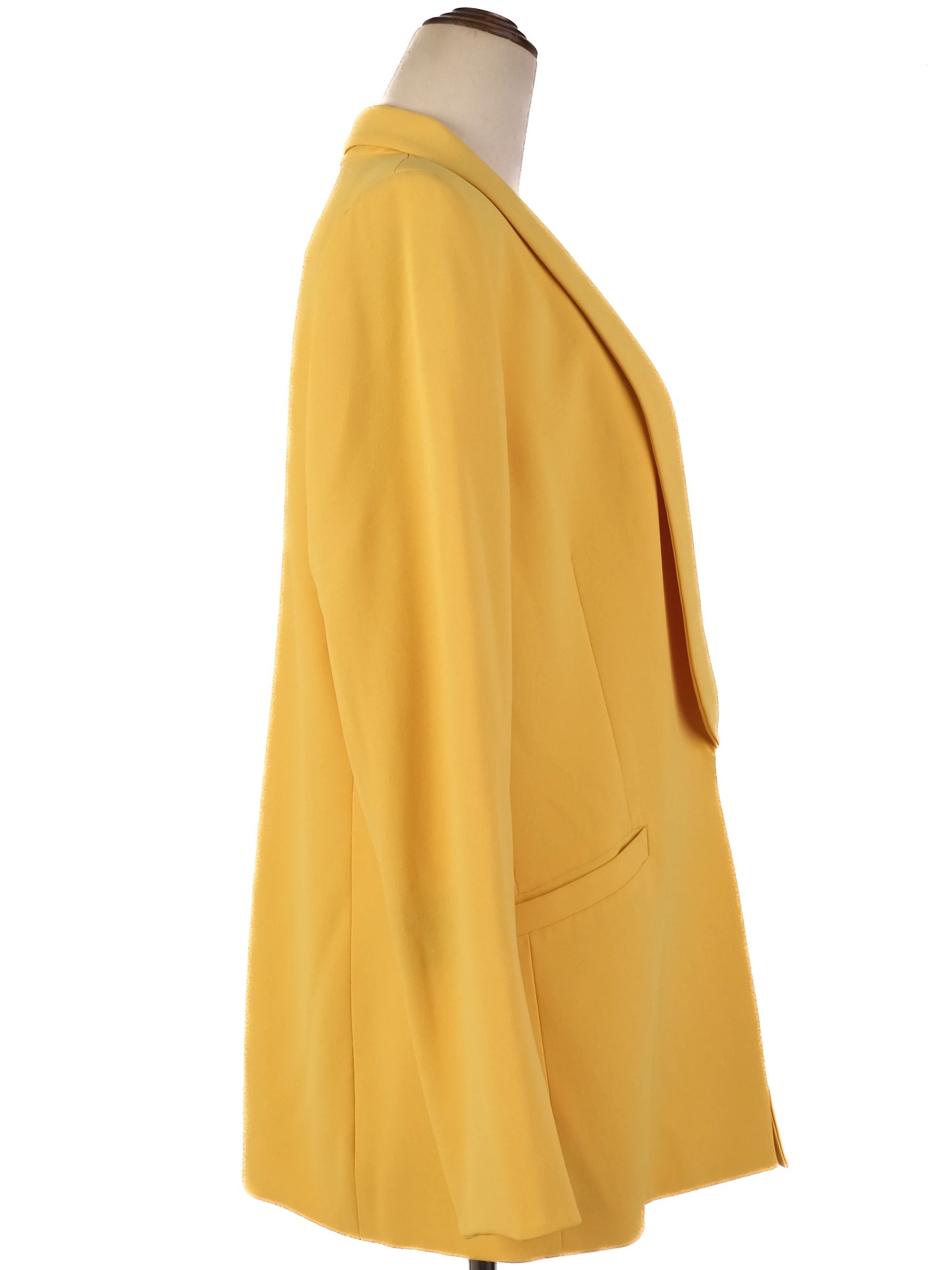 Excellent Alice+Olivia Yellow Blazer Size XXL Polyester Women