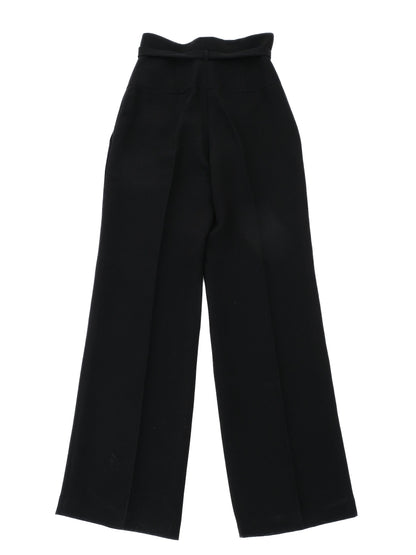 Excellent Luisa Spagnoli Black High-Waisted Pants Size L