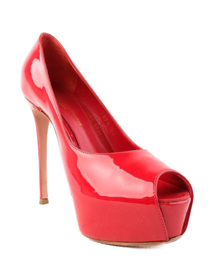 Excellent Gianvito Rossi Red Patent Leather High Heels Size 35