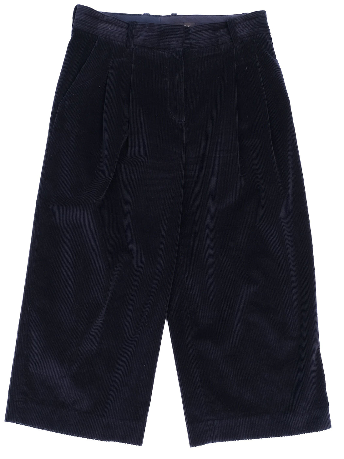 Excellent Cos Blue Corduroy Shorts Size M Women Elastane