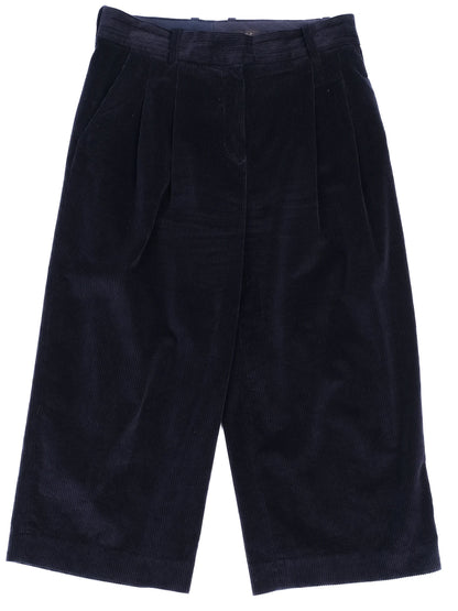 Excellent Cos Blue Corduroy Shorts Size M Women Elastane