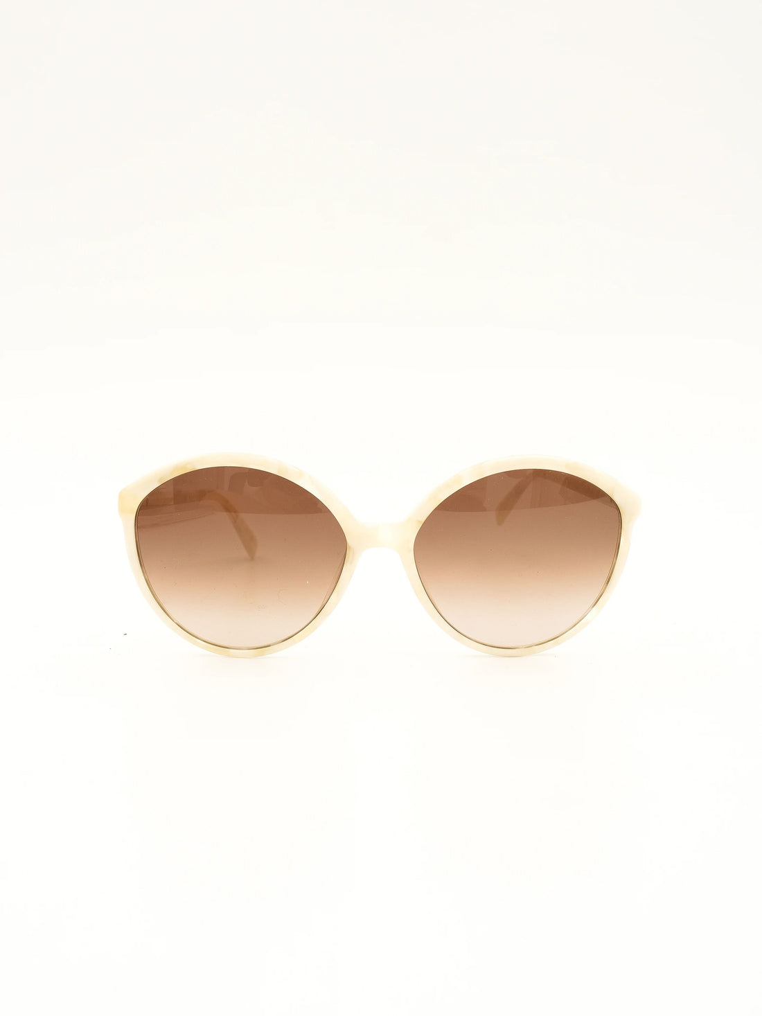 Max Mara Round Sunglasses with Gradient Lenses and Case