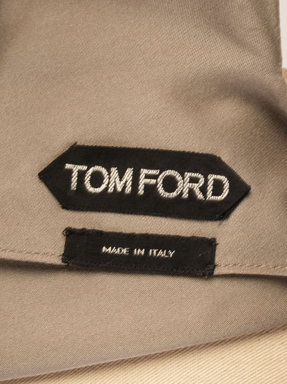 Excellent Tom Ford Gray Silk Top Size L with Open Back Detail