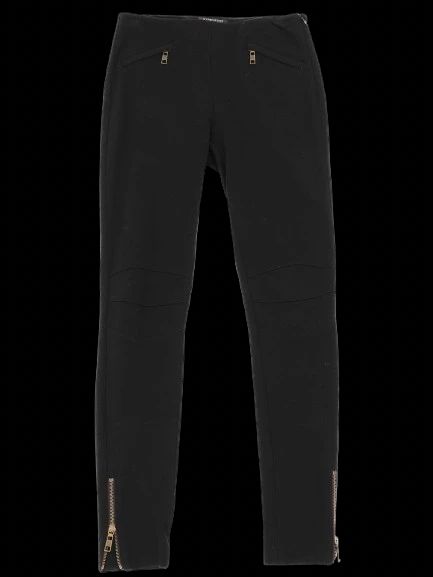 Strenesse Black Pants with Zipper Details Size XS Excellent Condition