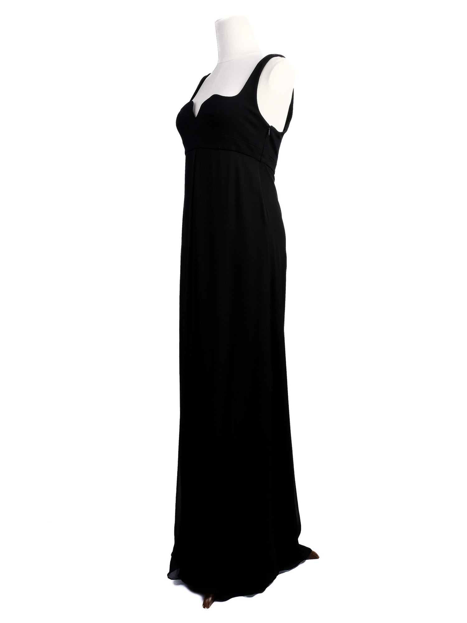 Excellent Diane von Furstenberg Black Silk Evening Gown