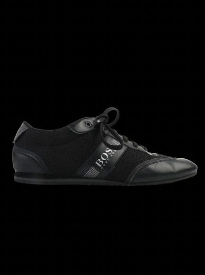 Hugo Boss Black Fabric Sneakers Size 42 - Excellent Condition