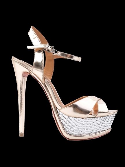 Excellent Schutz Yellow Leather High-Heeled Sandals Size 37