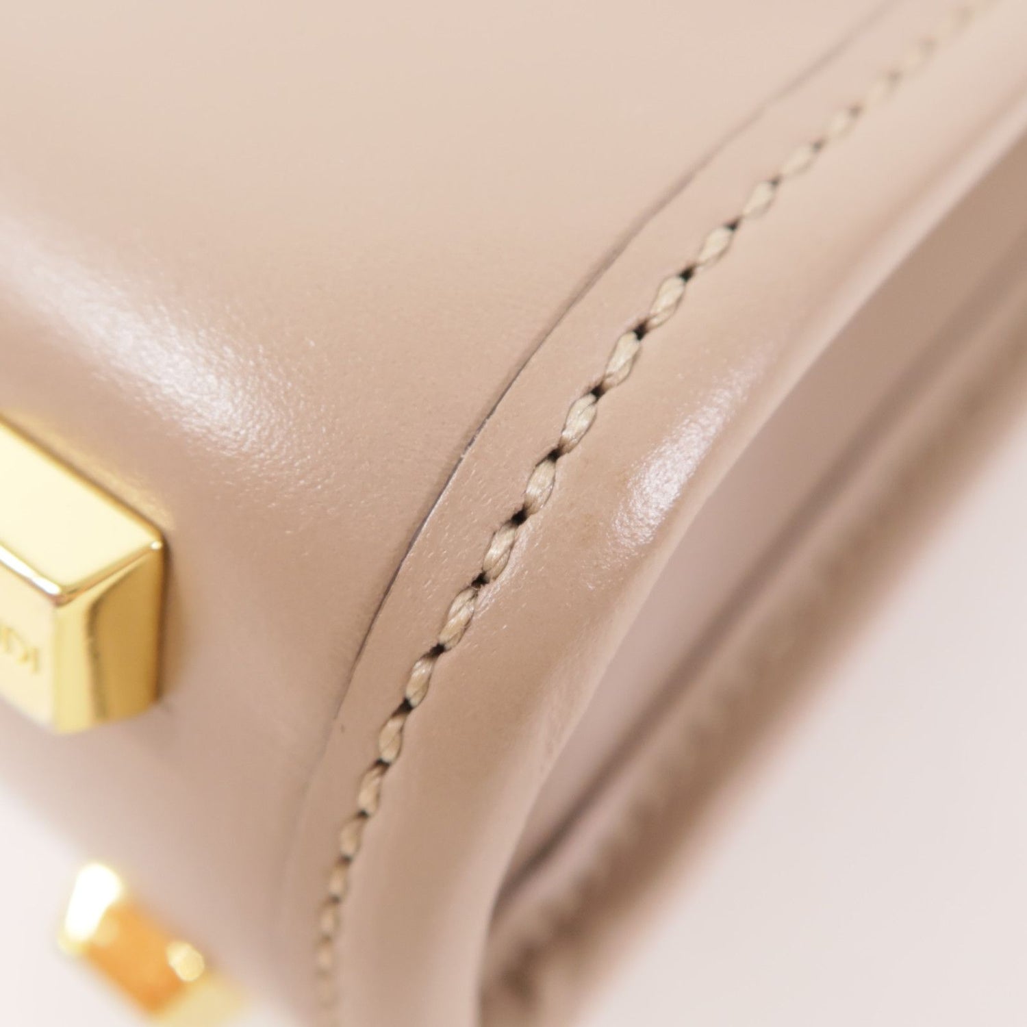 Fendi Cowhide Leather Mini Sunshine Shopper Hand-turned Shoulder Bag 2way Shoulder Bag Gray Grey Calfskin (cowhide) 8