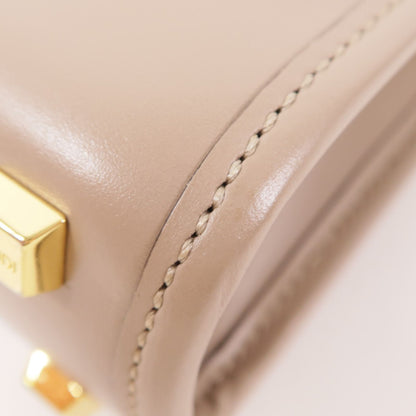Fendi Cowhide Leather Mini Sunshine Shopper Hand-turned Shoulder Bag 2way Shoulder Bag Gray Grey Calfskin (cowhide) 8
