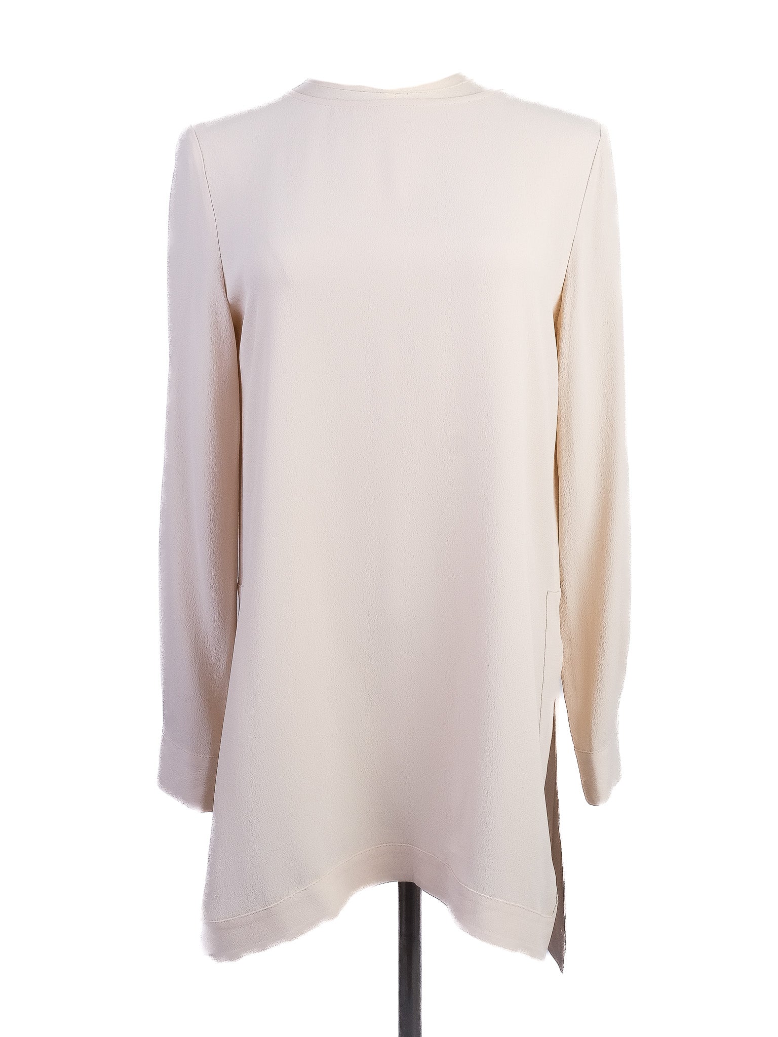 NEW Antonelli White Silk Tunic Blouse Size XS for Women