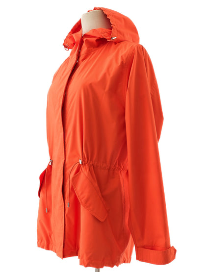 Perfect Loro Piana Orange Hooded Jacket Women&